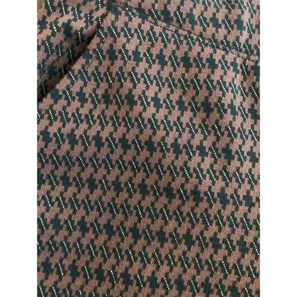 Max Studio London Retro Houndstooth Wide Leg Pants Women Size S Fall Brown Black - Picture 5 of 9